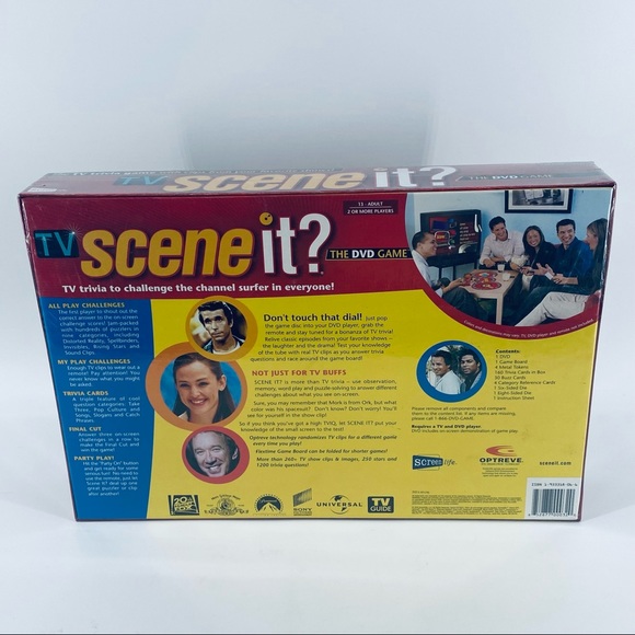 Scene It TV Edition The DVD Game Trivia by Screen Life Brand New/Sealed 13+ - Picture 2 of 7